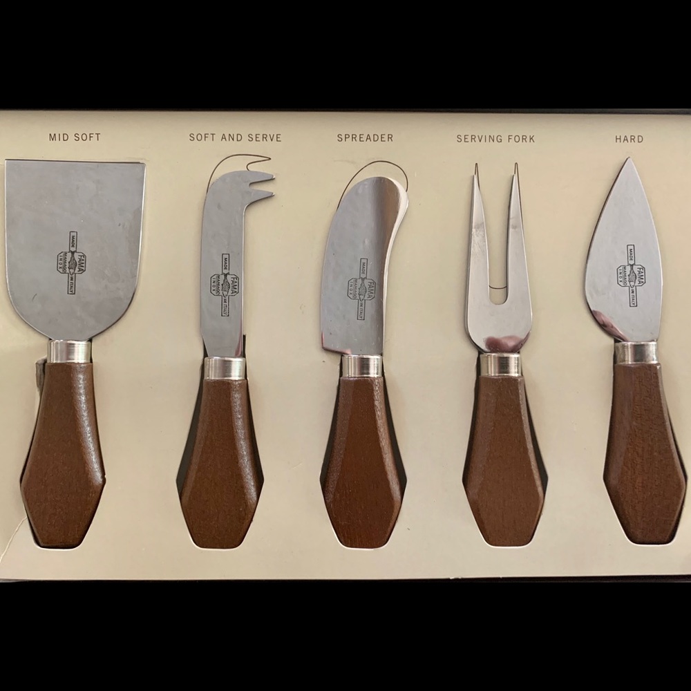 Pottery Barn Wood Cheese Knives